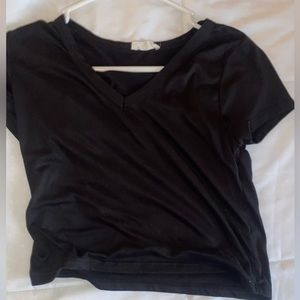 Black crop top S